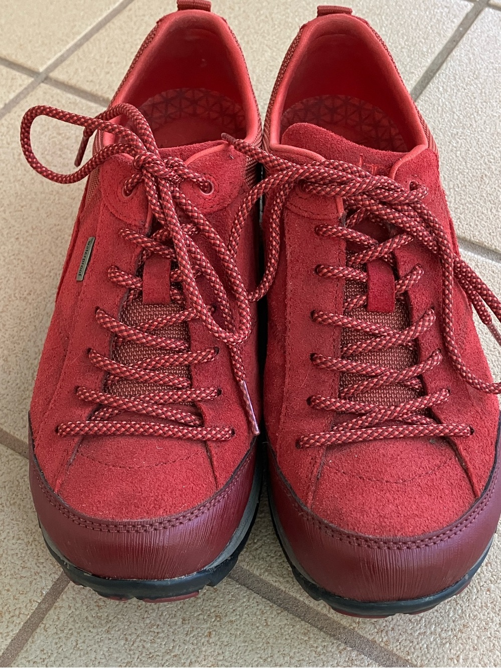 Dansko Paisley Waterproof Sneaker | Red Suede | Sz 8 | Hiking Trail  | Euro 38